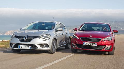 Primer cara a cara: Renault Mégane vs Peugeot 308 Primer cara a cara: Renault Mégane vs Peugeot 308