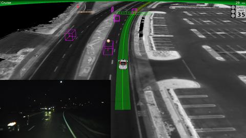 Así ve el coche autónomo de Google recta Así ve el coche autónomo de Google recta