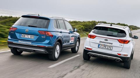 Cara a cara: Kia Sportage vs Volkswagen Tiguan Cara a cara: Kia Sportage vs Volkswagen Tiguan