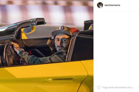 Karim Benzema: Lamborghini Aventador Roadster. Karim Benzema: Lamborghini Aventador Roadster.