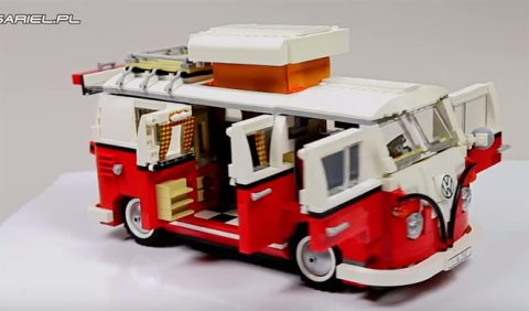Cómo construir un VW T1 de Lego: 1.332 piezas en tres horas