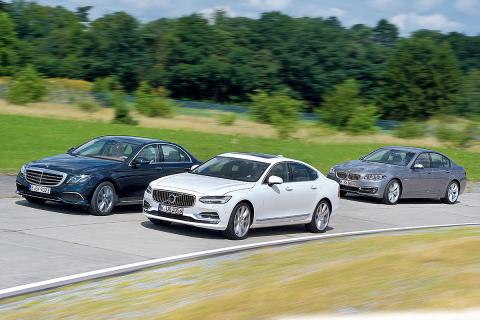 Comparativa: Volvo S90 vs Mercedes Clase E y BMW Serie 5