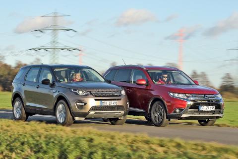 Duelo: Land Rover Discovery Sport vs Mitsubishi Outlander Duelo: Land Rover Discovery Sport vs Mitsubishi Outlander