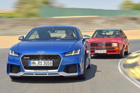Duelo ayer y hoy: Audi TT RS vs Audi Sport quattro Duelo ayer y hoy: Audi TT RS vs Audi Sport quattro