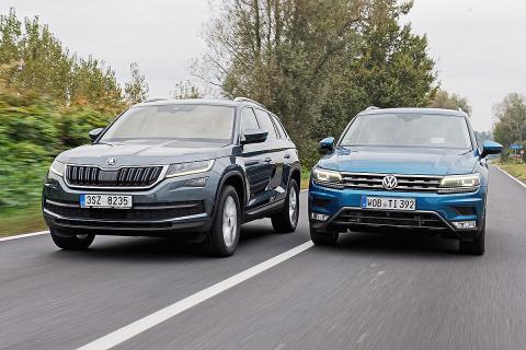Cara a cara: Skoda Kodiaq vs VW Tiguan. ¿Gana el checo? Cara a cara: Skoda Kodiaq vs VW Tiguan. ¿Gana el checo?