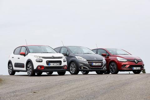 Comparativa: Citroën C3 vs Peugeot 208 y Renault Clio Comparativa: Citroën C3 vs Peugeot 208 y Renault Clio