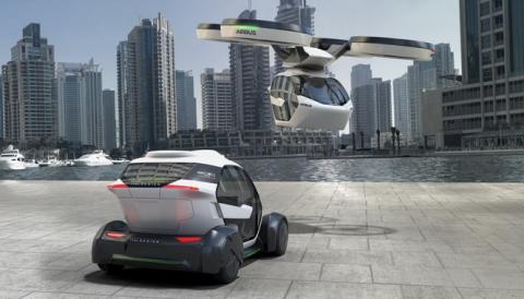 Pop.Up, Airbus presenta su prototipo de coche volador