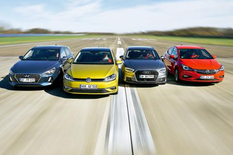 Comparativa: Volkswagen Golf 7 (2017) vs rivales Comparativa: Volkswagen Golf 7 (2017) vs rivales