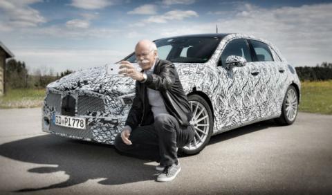 Mercedes Clase A 2018: cazado el interior Mercedes Clase A 2018: cazado el interior