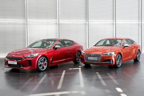 Kia Stinger contra Audi S5 Kia Stinger contra Audi S5