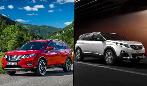 ¿Cuál es mejor, Nissan X-Trail 2017 o Peugeot 5008?