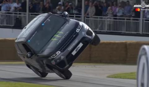 Vídeo: Range Rover Sport SVR a dos ruedas en Goodwood