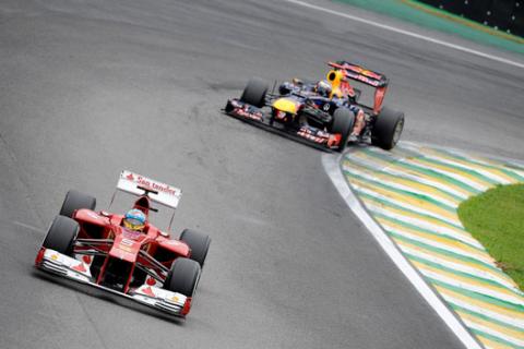 Alonso - Vettel - GP Brasil