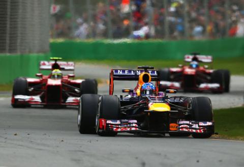 Vettel - Massa - Alonso - Australia 2013