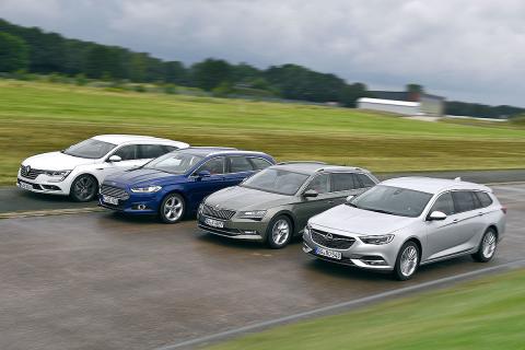 Opel Insignia Sports Tourer vs Ford Mondeo, Skoda Superb y Renault Talisman Opel Insignia Sports Tourer vs Ford Mondeo, Skoda Superb y Renault Talisman