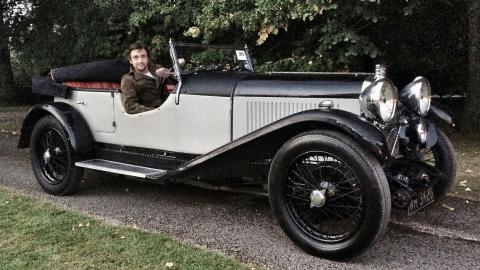 Richard Hammonds posa con su Lagonda 2.0 de 1931 Richard Hammonds posa con su Lagonda 2.0 de 1931