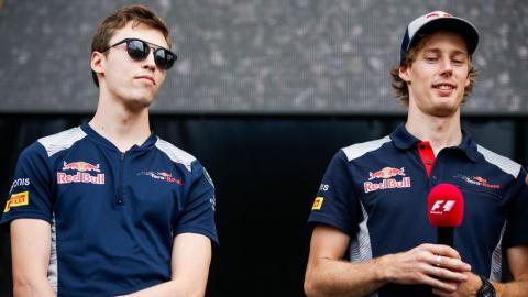 Brendon Hartley y Daniil Kvyat Brendon Hartley y Daniil Kvyat
