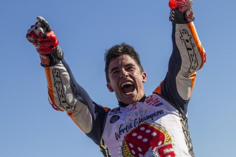 Celebración título Marc Márquez MotoGP 2017