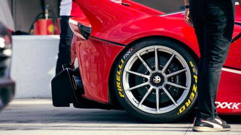 Prueba Ferrari FXXK (ruedas) Prueba Ferrari FXXK (ruedas)