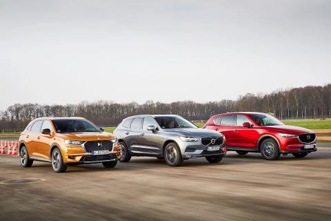 DS 7 Crossback/Mazda CX-5/Volvo XC60. DS 7 Crossback/Mazda CX-5/Volvo XC60.