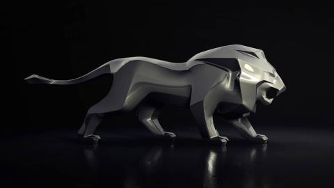 Escultura león Peugeot Escultura león Peugeot
