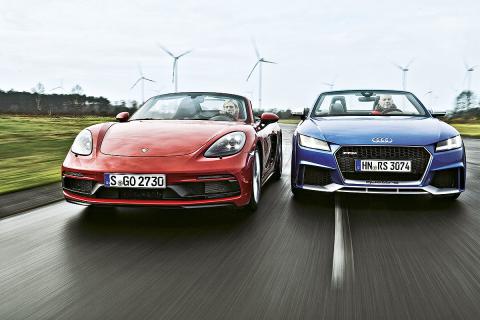 Porsche 718 Boxster GTS vs Audi TT RS Porsche 718 Boxster GTS vs Audi TT RS