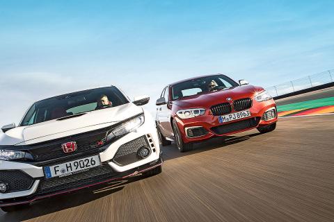 Honda Civic Type R vs BMW M140i Honda Civic Type R vs BMW M140i
