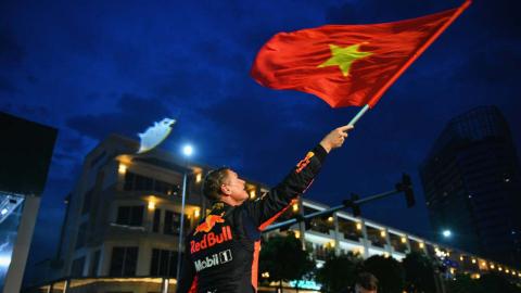 David Coulthard en Vietnam David Coulthard en Vietnam