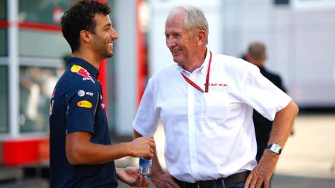 Helmut Marko y Daniel Ricciardo Helmut Marko y Daniel Ricciardo