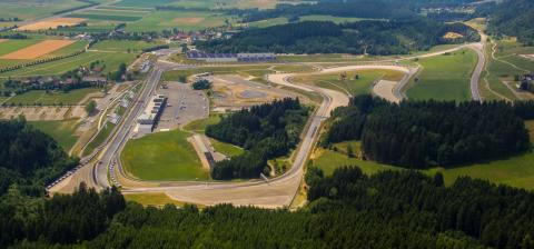 Vista aérea Red Bull Ring Vista aérea Red Bull Ring