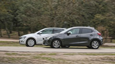 Volkswagen Polo vs Mazda2 Volkswagen Polo vs Mazda2