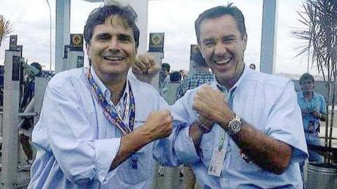 Nelson Piquet y Eliseo Salazar Nelson Piquet y Eliseo Salazar