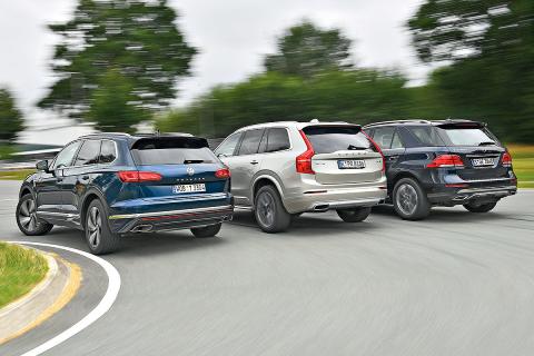 Volkswagen Touareg 2018 vs Mercedes GLE y Volvo XC90