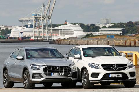 Audi Q8 vs Mercedes GLE Coupé Audi Q8 vs Mercedes GLE Coupé