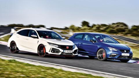Honda Civic Type R vs Seat Leon SC Cupra Honda Civic Type R vs Seat Leon SC Cupra