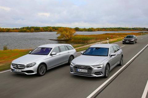 Comparativa del nuevo Audi A6 Avant vs Volvo V90 y Mercedes Clase E Estate