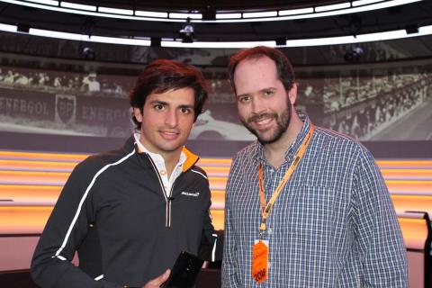 Carlos Sainz y Rodrigo Fersainz, en McLaren. Carlos Sainz y Rodrigo Fersainz, en McLaren.