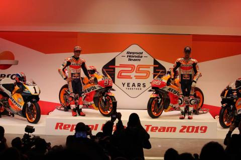 Presentación de Repsol Honda MotoGP con Márquez y Lorenzo Presentación de Repsol Honda MotoGP con Márquez y Lorenzo