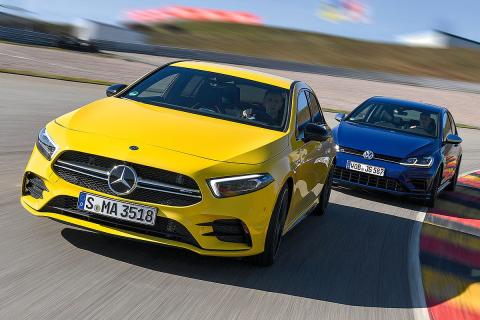 Mercedes AMG A 35 vs Volkswagen Golf Mercedes AMG A 35 vs Volkswagen Golf