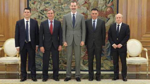 Carlos Sainz visita al rey Carlos Sainz visita al rey