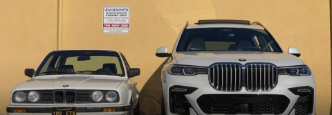VÍDEO: Un BMW E30 con la parrilla del BMW X7, y viceversa