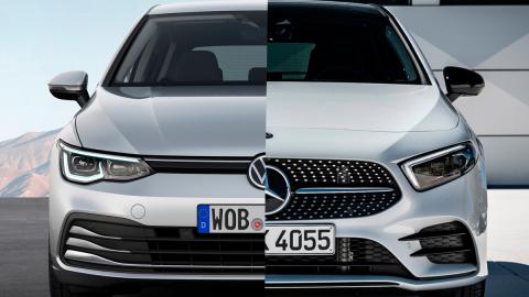 Cual comprar Mercedes Clase A Volkswagen Golf 8 2020 nuevo compacto premium elegir