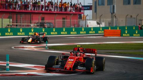 Leclerc en Abu Dhabi Leclerc en Abu Dhabi