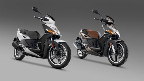 Kymco Agility City 50 marron blanco negro produccion scooter