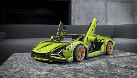 Espectacular este Lamborghini Sian de Lego technic