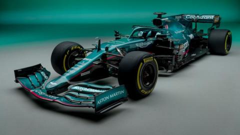 Aston Martin equipo de Fórmula Uno amcf 1 Oficial Botella de Agua 2021