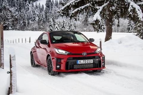 Prueba del Toyota GR Yaris en nieve