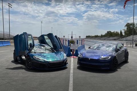 Rimac Nevera contra Tesla Model S Plaid