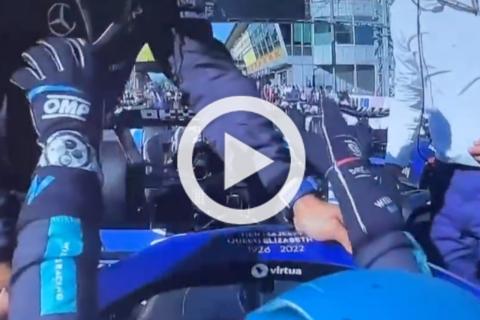 VIDEO: De Vries couldn’t get out of his F1 after the Italian GP!