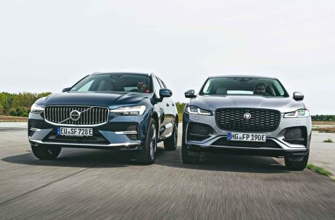 XC60 and F-Pace noses